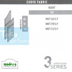 Modera 3 Workstation Curve Fabric